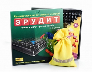 Игра настольная – Эрудит с черными фишками, в коробке (Биплант, 10017)